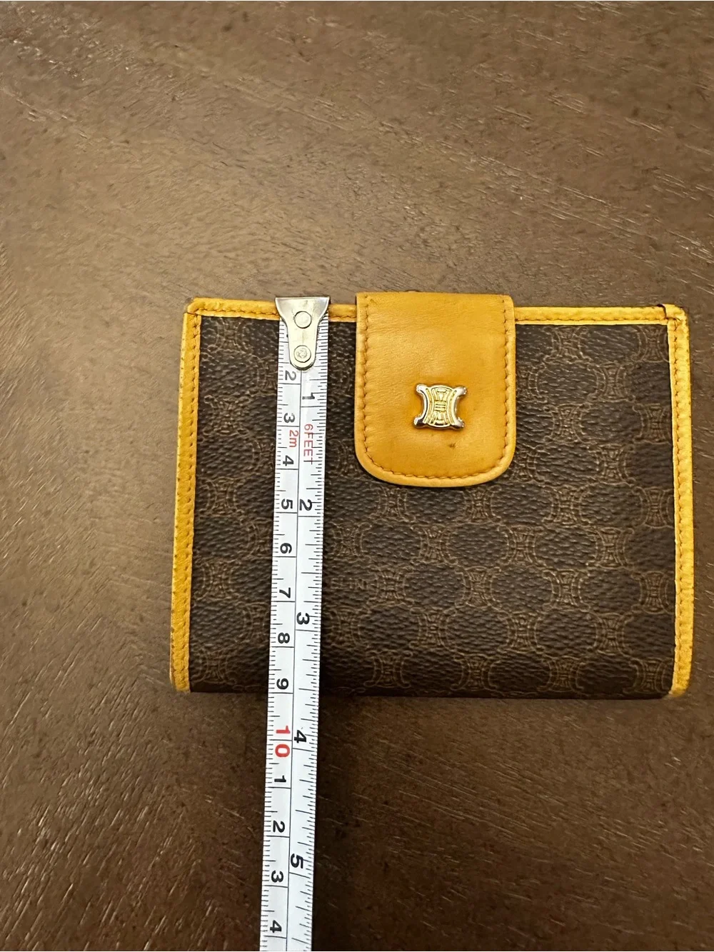 Celine Macadam Triumph compact bifold wallet- Vintage Unisex